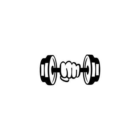 Barbell dumbbell for gym icon, Gym logo, fitness vector logo design ...