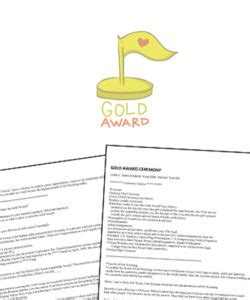 🏆 Gold Award Ceremony - (FREE PRINTABLE GUIDE)