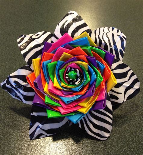 A duct tape flower | Duct tape flowers, Duck tape crafts, Duct tape crafts