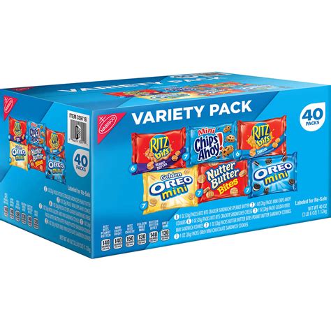 Nabisco Variety Snack Pack 40 ct | eBay