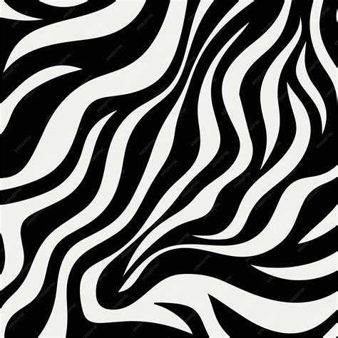 Premium Vector | A black and white zebra pattern in wallpaper style