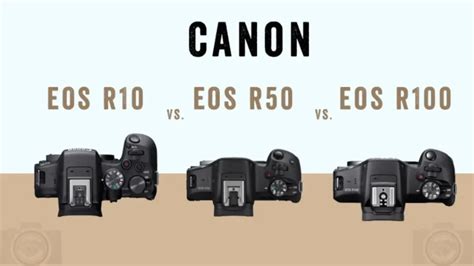 Comparison: Canon EOS R100 vs EOS R50 vs EOS R10