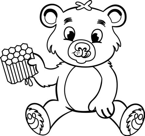 Bear Eating Honey Drawing Illustrations, Royalty-Free Vector Graphics & Clip Art - iStock