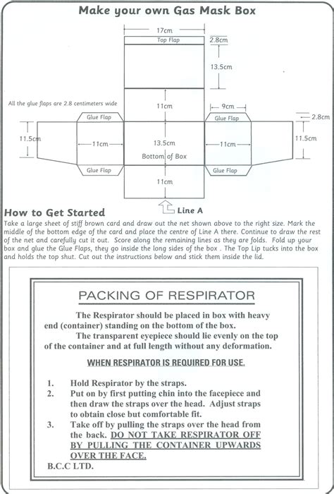 template of a gas mask box - Google Search | Activities for louis | Pinterest | Masking ...