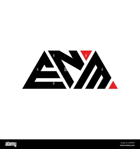 ENM triangle letter logo design with triangle shape. ENM triangle logo design monogram. ENM ...