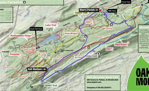 Oak Mountain State Park Rv Campground Map