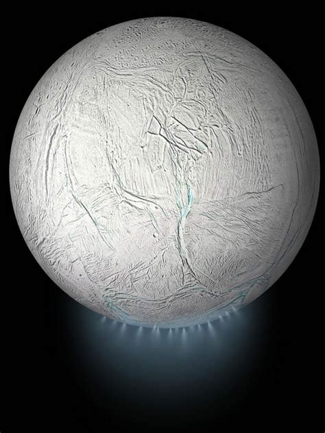 Saturn's moon Enceladus #universe #galaxy #stars #planets #spaceporn # ...