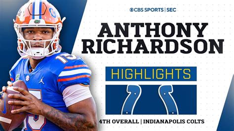 Anthony Richardson: Florida Highlights | 4th Overall Pick In The 2023 ...