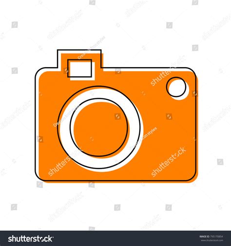 Digital Camera Sign Vector Black Line Stock Vector (Royalty Free ...