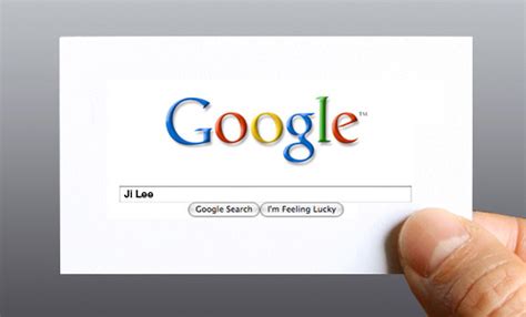 google me business card by ji lee