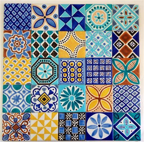 Moroccan Inspired Hand Painted Ceramic Tiles for Splashback Painting ...