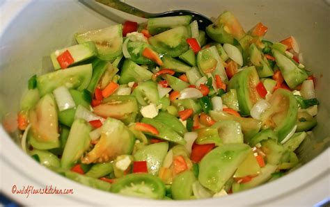 Easy Slow Cooker Green Tomato Salsa Verde - Wildflour's Cottage Kitchen