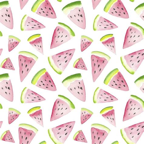 Watercolor Watermelon | Removable Wallpaper | WallsNeedLove | Pink watercolor, Self adhesive ...