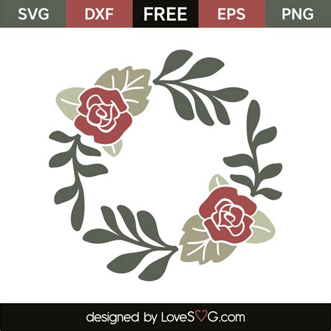 Flowers Monogram Frame - Lovesvg.com