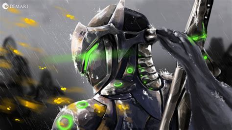 GENJI OVERWATCH FAN ART (with Speedpaint) by DemariDraws on DeviantArt