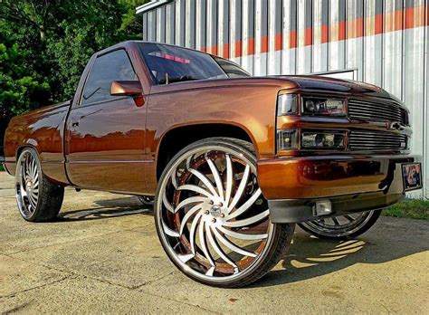 Pin by Cody Jo Olson on Donks & Big Wheels! | Custom trucks, Custom chevy trucks, Truck paint jobs