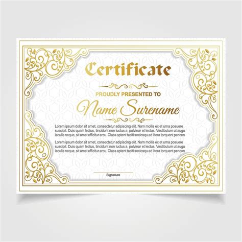 Certificate or diploma design 20821011 Vector Art at Vecteezy