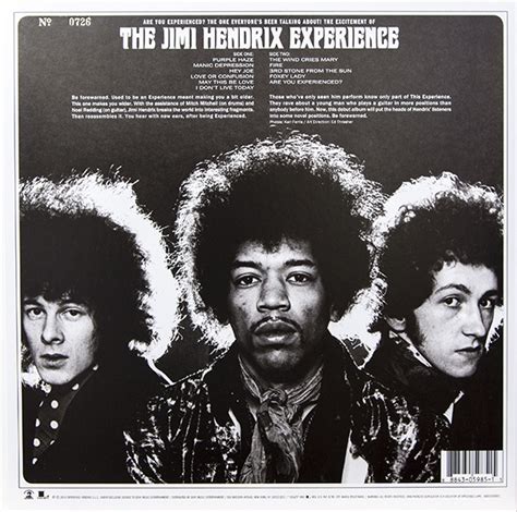 The Jimi Hendrix Experience - Are You Experienced , Colored Vinyl