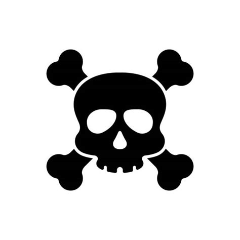 460+ Skull And Crossbones Tattoo Silhouette Stock Photos, Pictures ...