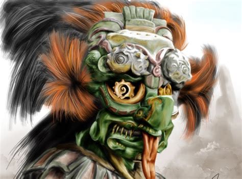 Juan Puerta Art: Dios Azteca / Aztec God