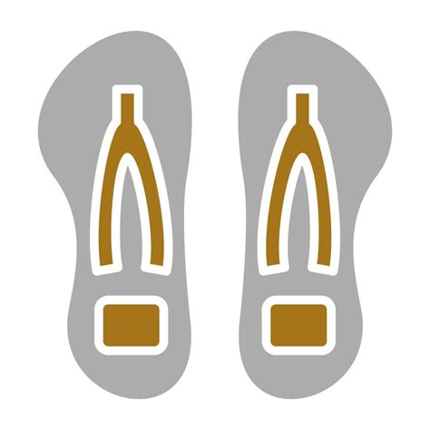 Flip Flop Vector Icon Style 22489448 Vector Art at Vecteezy