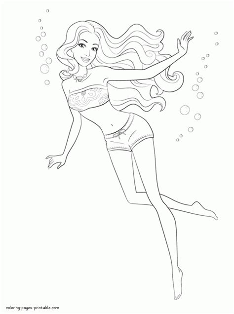 Barbie in a Mermaid Tale colouring pages 5 || COLORING-PAGES-PRINTABLE.COM