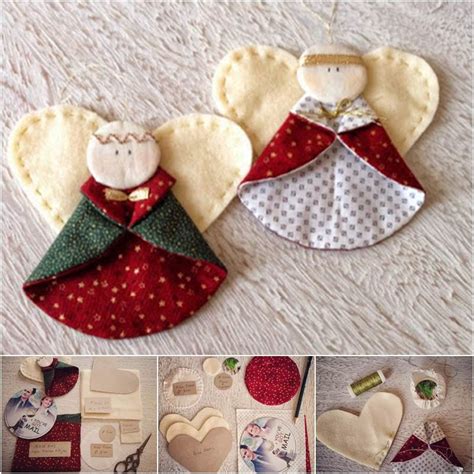 Creative Ideas - DIY Fabric Angel Christmas Ornaments