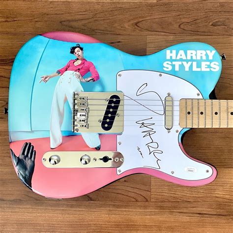 HARRY STYLES Signed Guitar Custom Graphics 1/1 JSA COA WATERMELON SUGAR | eBay