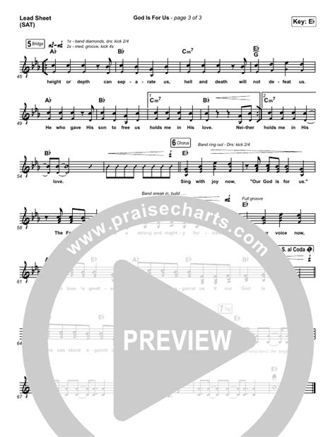 God Is For Us Sheet Music PDF (CityAlight) - PraiseCharts