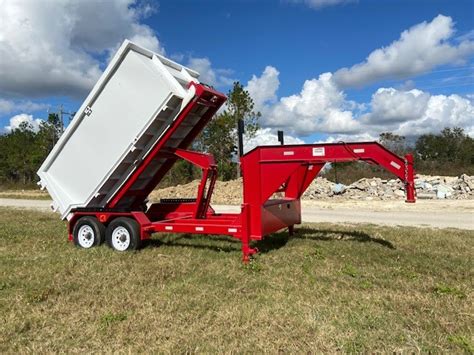 Roll-Off Trailer that work with standard cable Dumpsters - American Made Dumpsters