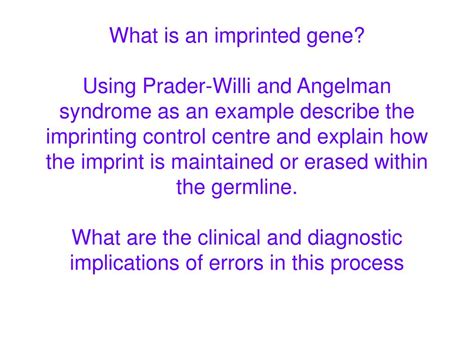 PPT - What is an imprinted gene? PowerPoint Presentation, free download ...