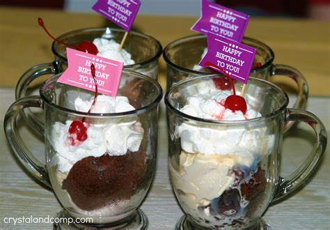 Birthday Ideas: Brownie Sundaes