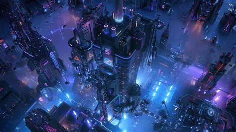 🔥 Free Download Futuristic Cityscape 4k Wallpaper by @vcarter ...