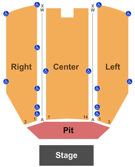 Charleston Civic Center Little Theater Seating Chart & Seat Map