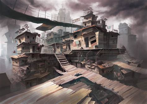 A Modern Slum | Slums, Environmental art, Animation art