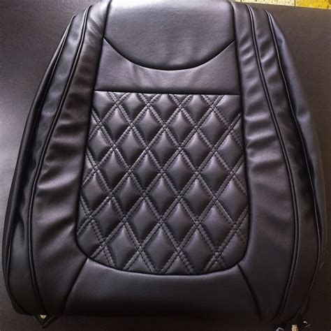 Kia Seltos PU Leatherate Luxury Car Seat Cover With Pillow and Neck Rest All Black