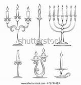 Candelabra Coloring Pages sketch template