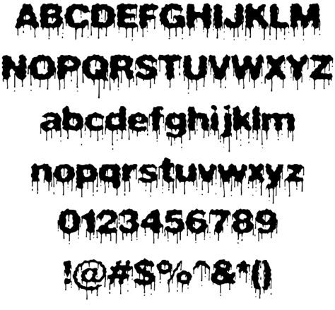 Dripping Text Font Generator