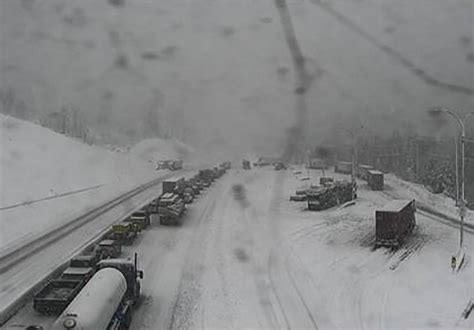 More snow expected for Coquihalla Highway after overnight crashes ...