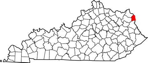 Image: Map of Kentucky highlighting Boyd County