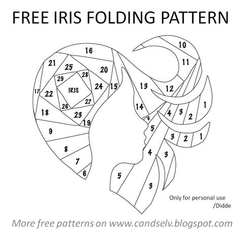 Printable Iris Folding Templates Pdf | Printable Templates Free