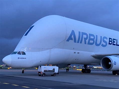 The Airbus A300-600ST Beluga at Amsterdam Airport Schiphol on January ...