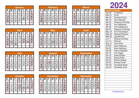 Passover 2024 Calendar - Camile Christalle