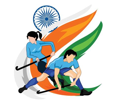 National Sports Day in India poster illustration 11167596 Vector Art at ...