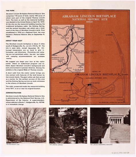 Abraham Lincoln Birthplace National Historic Site, Kentucky Map by ...