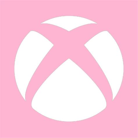 a pink and white logo with the letter x in it's center, against a light pink background