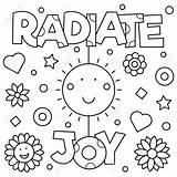 Choose Joy Embroidery Pattern Coloring Pages  sketch template