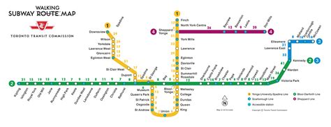 Reddit user makes new map showing walking times between TTC subway ...