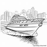 Speed Boat Coloring Pages  Free & Printable sketch template
