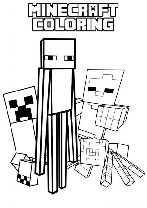 Minecraft Printable Coloring Pages